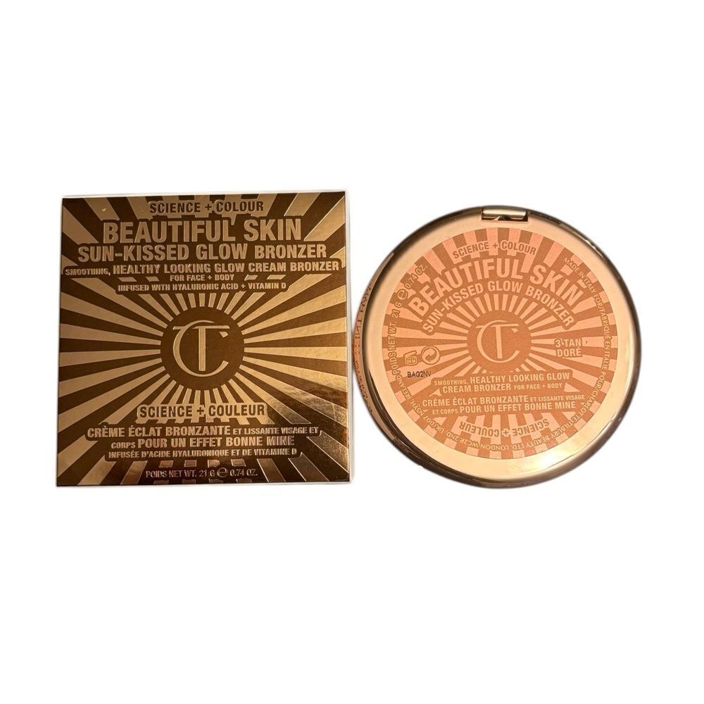 Charlotte Tilbury, Beautiful Skin Sun-Kissed Glow Bronzer, BNIB, No. 3 Tan